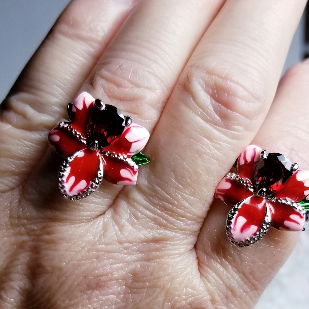 Deco Art painted artsy Ring - Picture 3 of 3